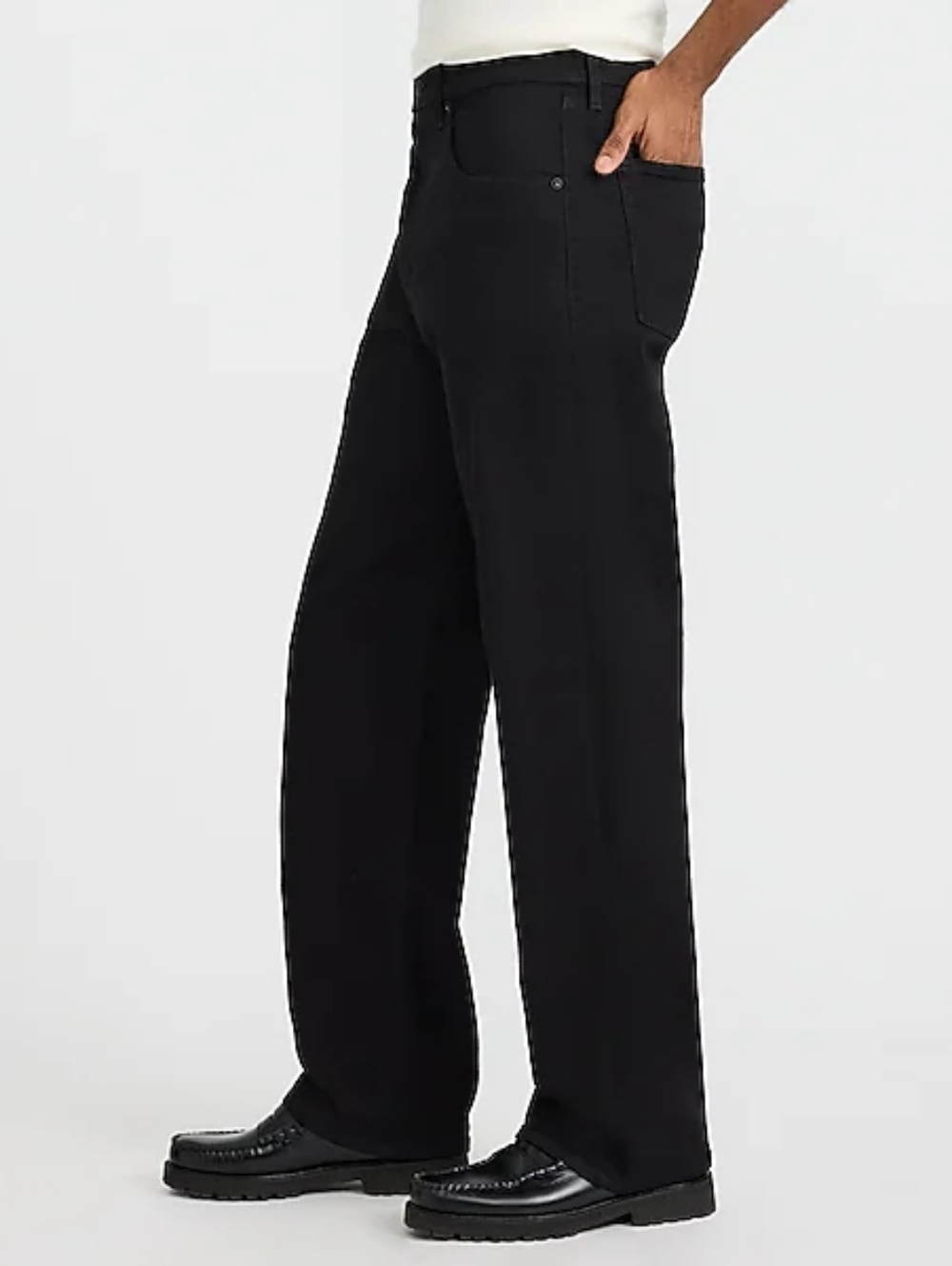 Baggy Black Wash Hyper Stretch Jeans 34x32
